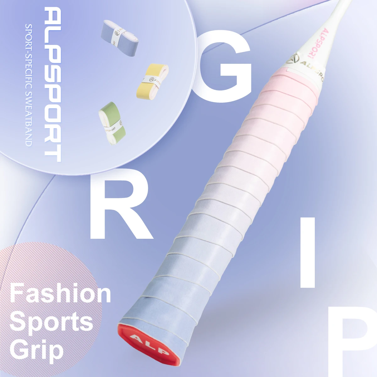 ALP Original Gradient Pro Overgrip Non-Slip Sweat-Absorbent Multicolor Racket Grips Enhance Control & Style 3-Pack racket grips badminton overgrip
