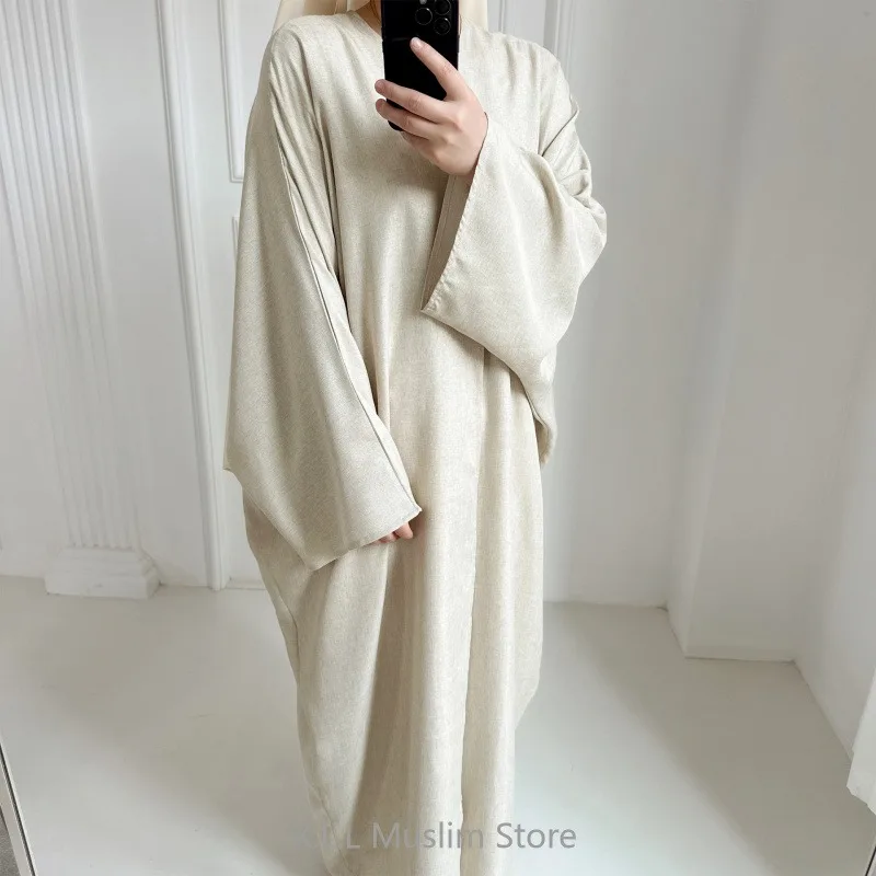 Fashion Eid Rmadan Modest Open Abaya Kimono Dubai Muslim Causal Cardigan Abayas Turkey Islamic Female Robe Clothes For Women