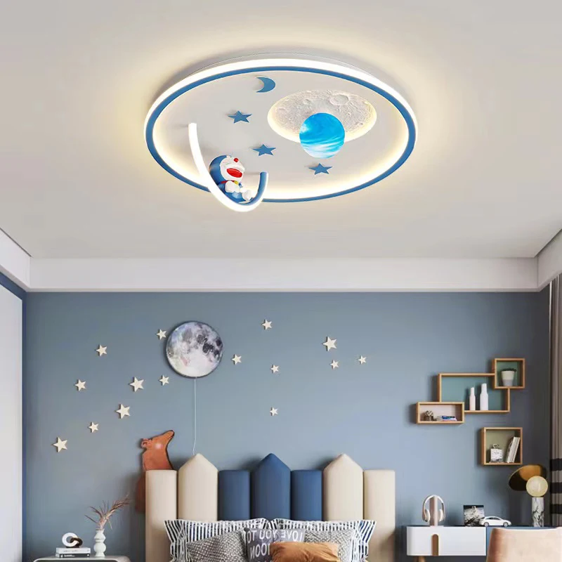 

Full Spectrum Eye Care Children's Bedroom Chandelier, Fashionable Dingdang Cat Creative Boys And Girls' Bedroom Chandelier