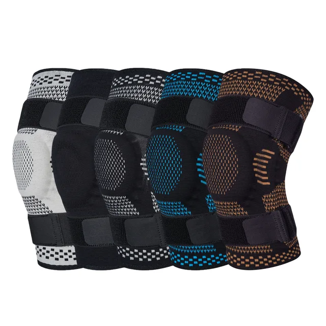 60131-3676f7.jpg 1PCS Compression Knee Sleeve Silicone Protection Support for Knee Pain Sport Pads Running Gym Arthritis Knee Relief Bandage Pads