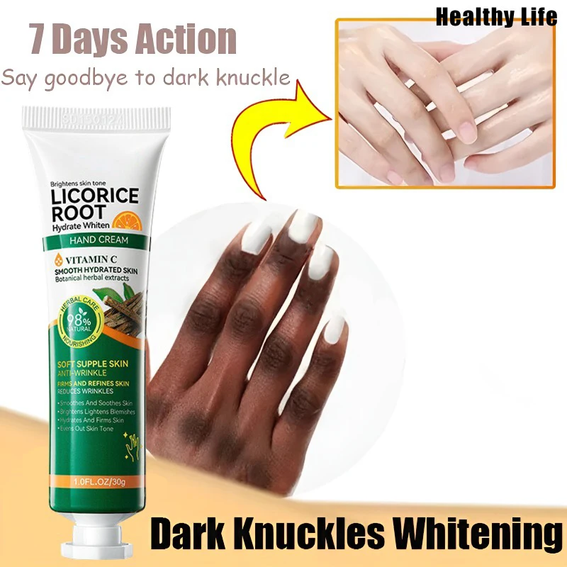 Dark Knuckles Fast Brightening Serum Hand Anti Cracking Cream Fingers Brighten Moisturiz for Dark Skin Stains Remover Products