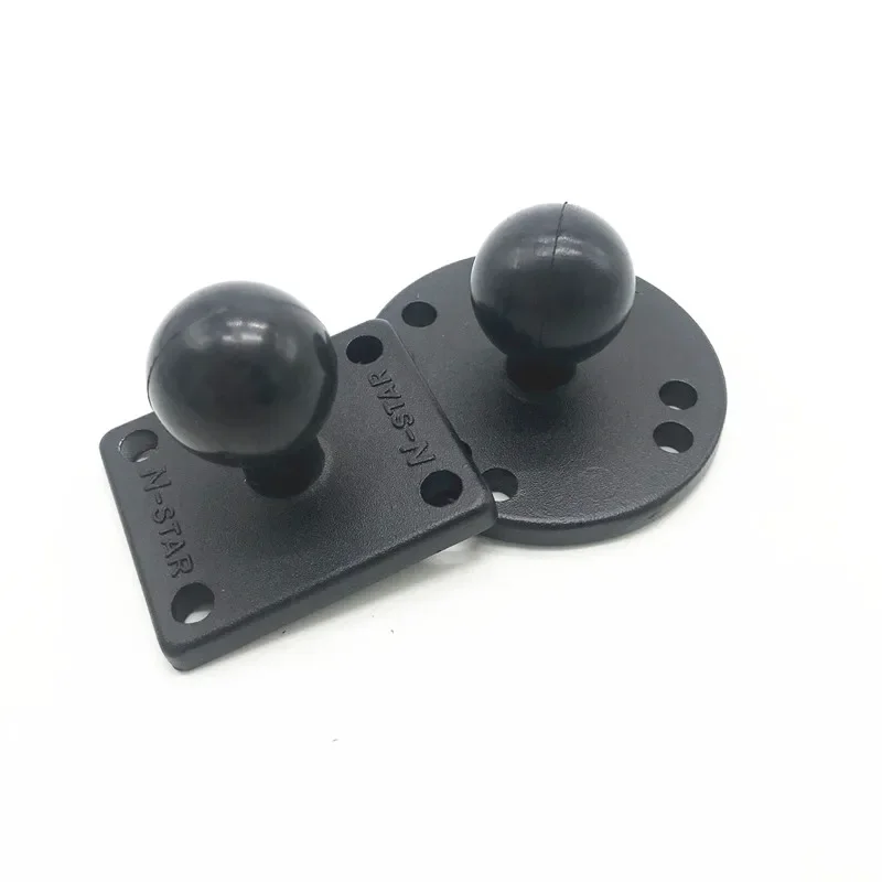 Aluminum Rubber 1 inch Tripod Ball Head Round Square Mounting Base Motorcycle for Gopro for Ram Mounts Garmin DSLR action camera adapter