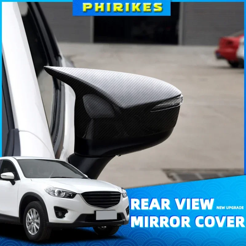 

Car External Door Rearview Mirror Cap Cover Housing Wing Side Mirror Shell Lid For Mazda CX5 CX-5 2015 2016 High Quality Painted