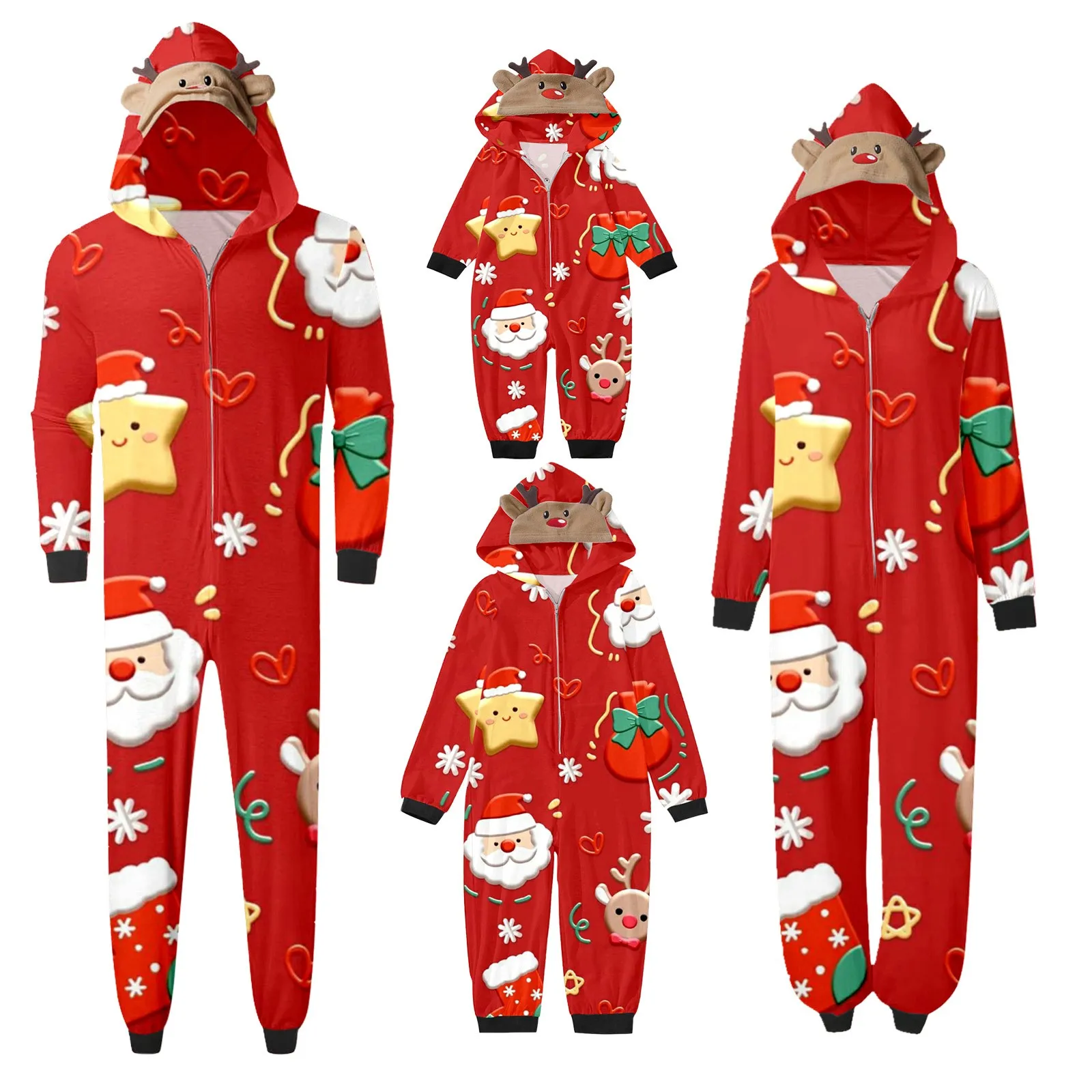 

Family Matching Christmas Pajamas Set 2023 New Cute Santa Claus Gift Snowflake Pyjamas Outfits Dad Mom Kids Sleepwear Clothes