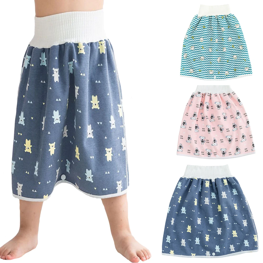 Baby Waterproof Diaper Pants&Skirt for Potty Training Baby Comfy Diaper Short for Boys and Girls Sleeping Bedclothes Night Time baby training pants waterproof diapers