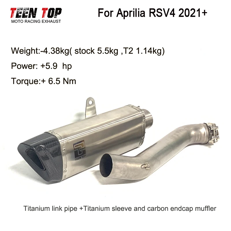 Motorcycle Exhaust Muffler For Aprilia RSV4 Exhaust 2021 2022 2023 RSV4 Exhaust Titanium Slip On Moto Exhaust System - Image 3
