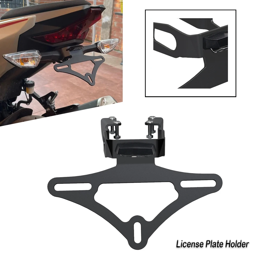 

For KAWASAKI Z400 Z250 NINJA 400 250 Tail Tidy Fender Rear Support License Plate Frame Parts 2018 2019 2020 2021 2022 2023 2024