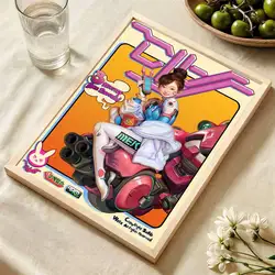 Vintage Pop Game Inspired Self - Adhesive Art Poster - Cute Retro Kraft Paper Wall Sticker - 50x70cm No Frame (Z4)