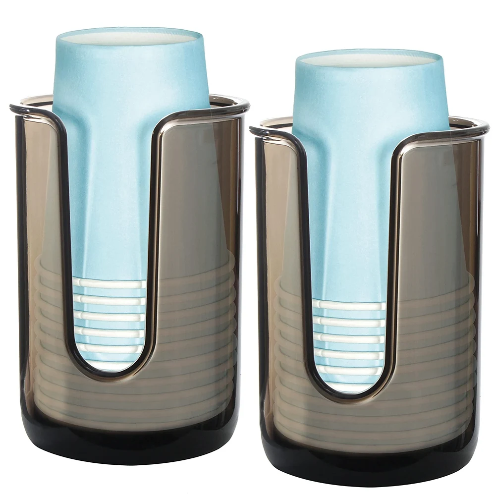 

Plastic Disposable Paper Cup Dispenser Storage Holder Plastic Mouthwash Cups Dispenser Cup Holder for Bathroom