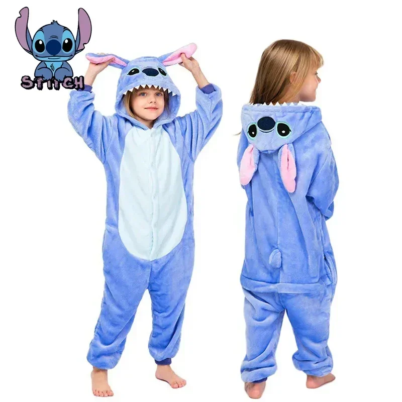 

Disney Lilo & Stitch Boys Girls Pajamas Sets Anime Doll Stitch Winter Animal Sleepwear Cartoon Cosplay Costume Christmas Gift