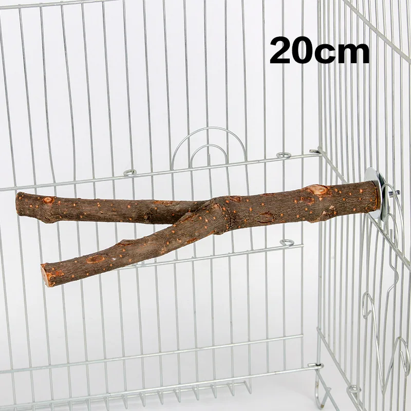 Wooden Bird Perch Stick – Natural Cage Stand Tree Branch (15/20/30cm) 3