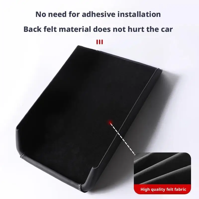 ABS Leather Armrest Box Cover Pad for Car Interior Accessory