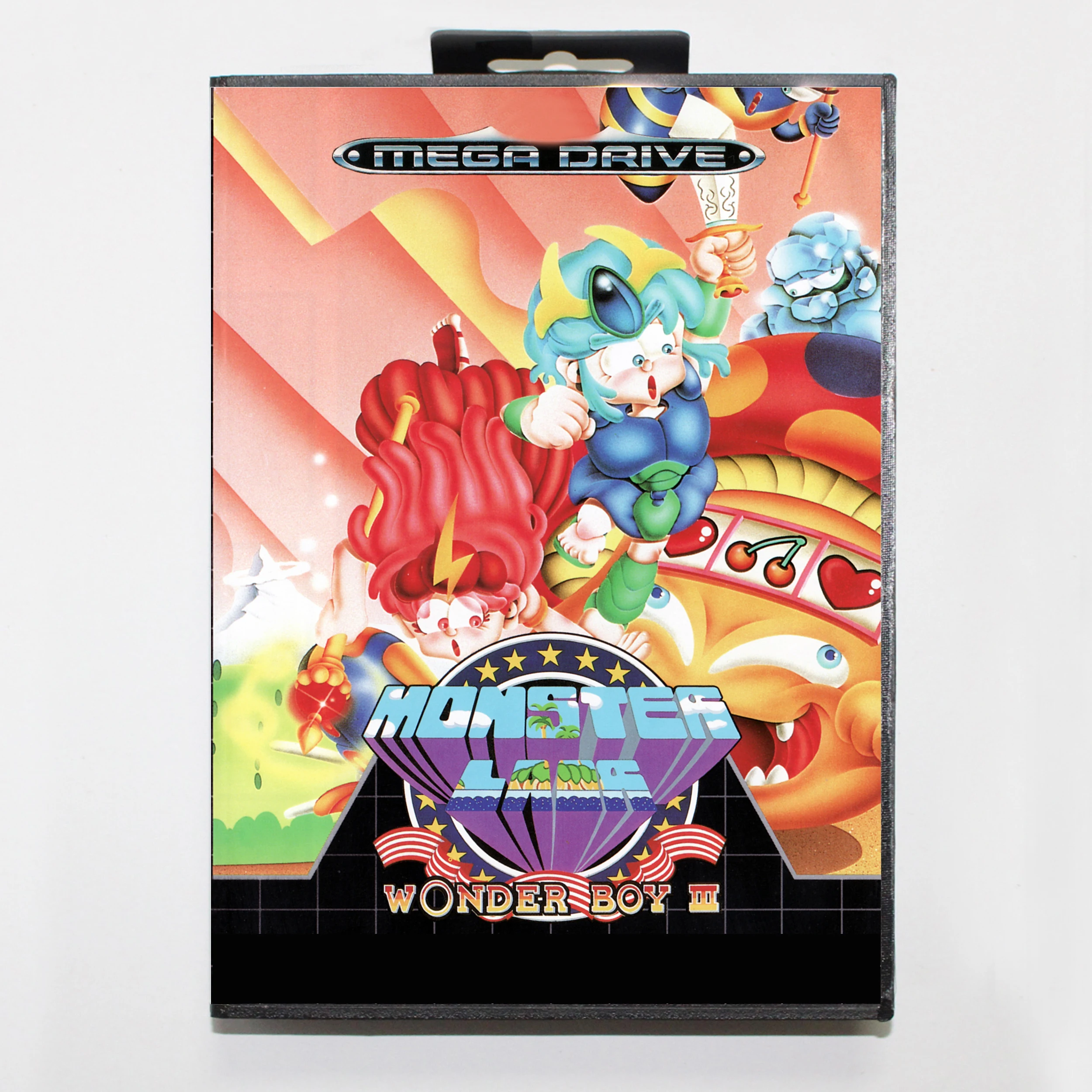 Игровая карта Wonder Boy III Monster Lair MD с европейской коробкой для 16-битной Sega Megadrive Genesis system