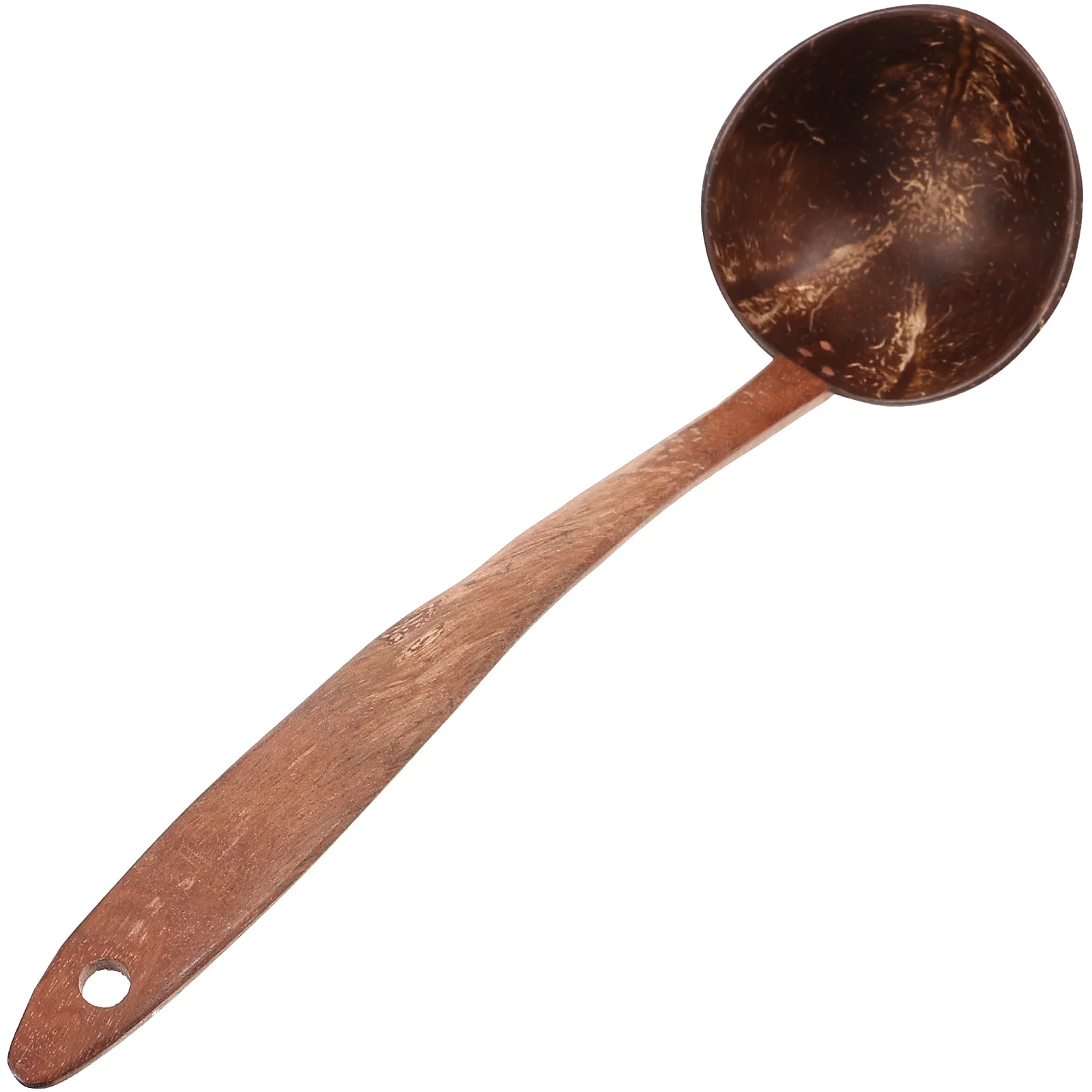 

Coconut Shell Spoon Large Ladle Coconuts Long Handle Soup Spoons Water Simple Home Household