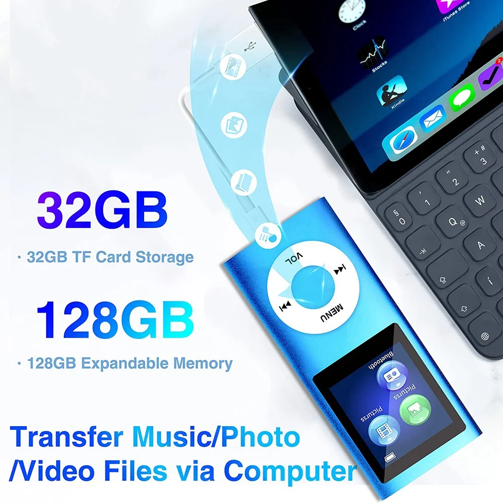  5.0 MP3 ÷̾, 32GB TF ī  ÷̾ FM ̾ ޴ HiFi  ÷̾ (Ķ)