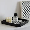 Nordic Decor Square Plate Storage Tray Props Tray Bathroom Storage Home Decorative Organizer Tray Jewelry Storage 2