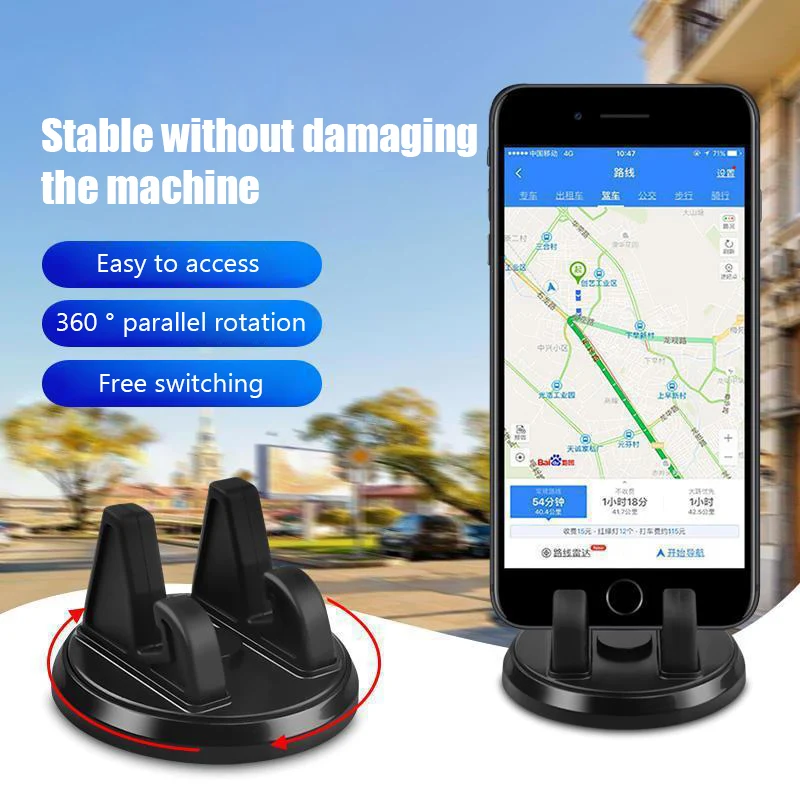 Rotating Car Phone Dashboard Holder with Anti Slip Pad