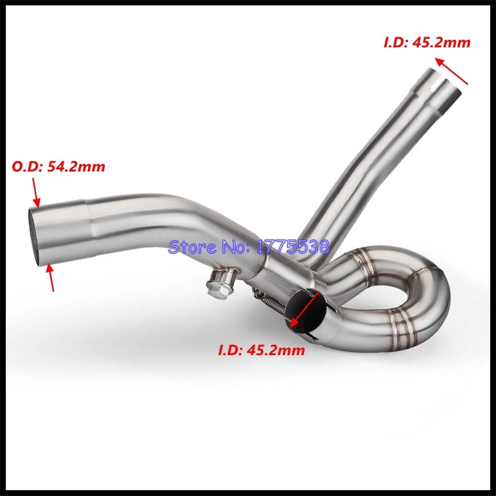 For Aprilia Dorsoduro 750 SMV750 2008-2017 Motorcycle Exhaust Escape Moto Muffler Header Manifold Mid Link Pipe - Image 2
