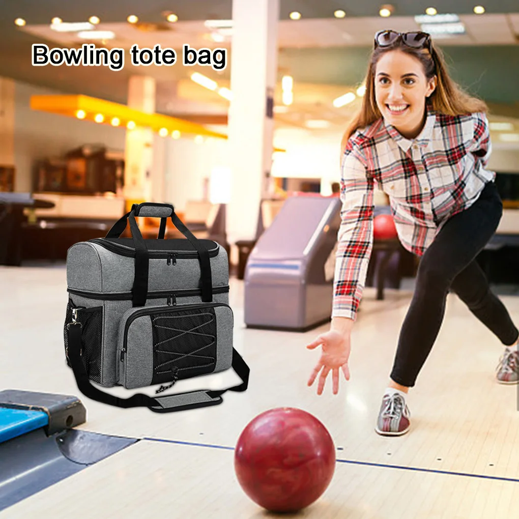 

Сумка для боулинга, портативная многоразовая переноска с карманом для хранения Мисок