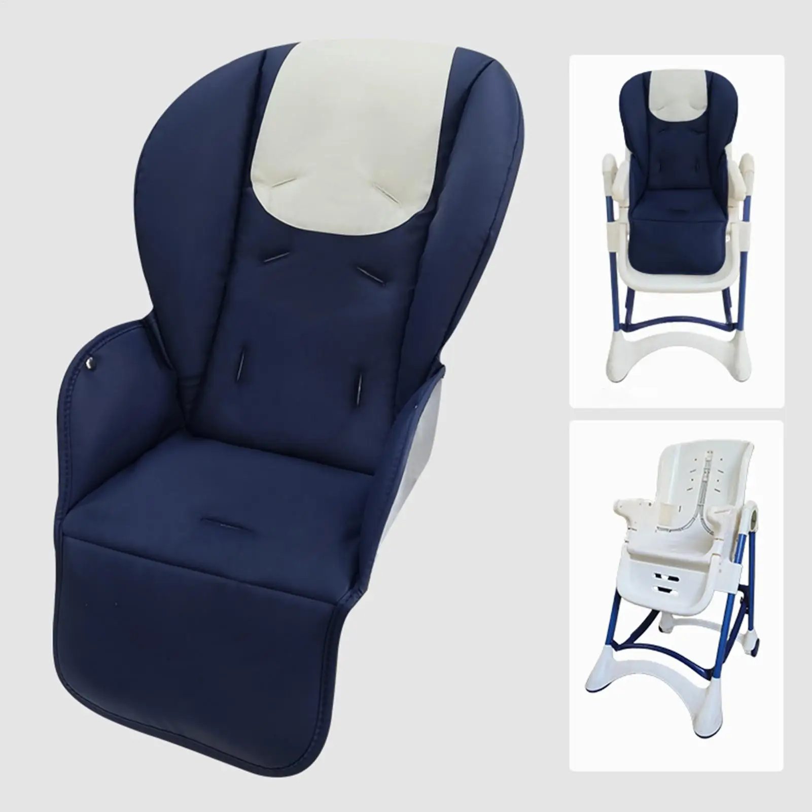 하이 체어 커버 교체 어린이 안전 식사 액세서리 소년 소녀 아들들을 위한 식사 좌석용 PU 가죽 패딩 쿠션