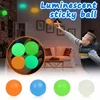 1-4Pcs Luminous Balls High Bounce Glowing Ball Sticky Wall Home Party Decor Kids Adult Gift Anxiety Stress Relieve Toy 4.5cm/6cm 2