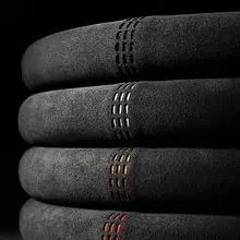 

Black Car Steering Wheel Cover Alcantara Universal Cowhide Suede Steering Wheel Cover Suitable For 99% Car Accessories Interior