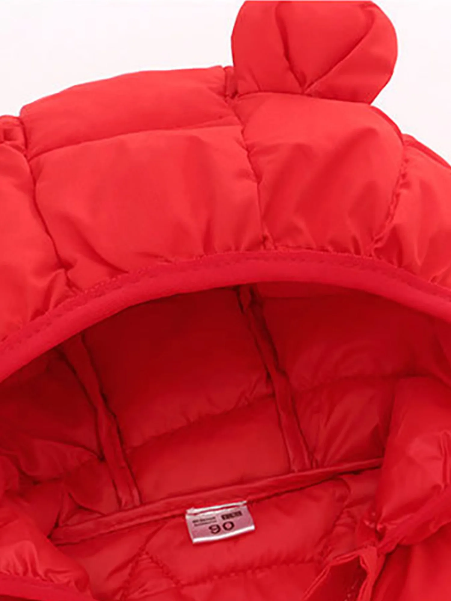   겨울 곰 귀 후드 패딩 재킷 따뜻한 긴 소매 고양이 패턴 지퍼 코트 아우터웨어 야외 일상 어린이 의류