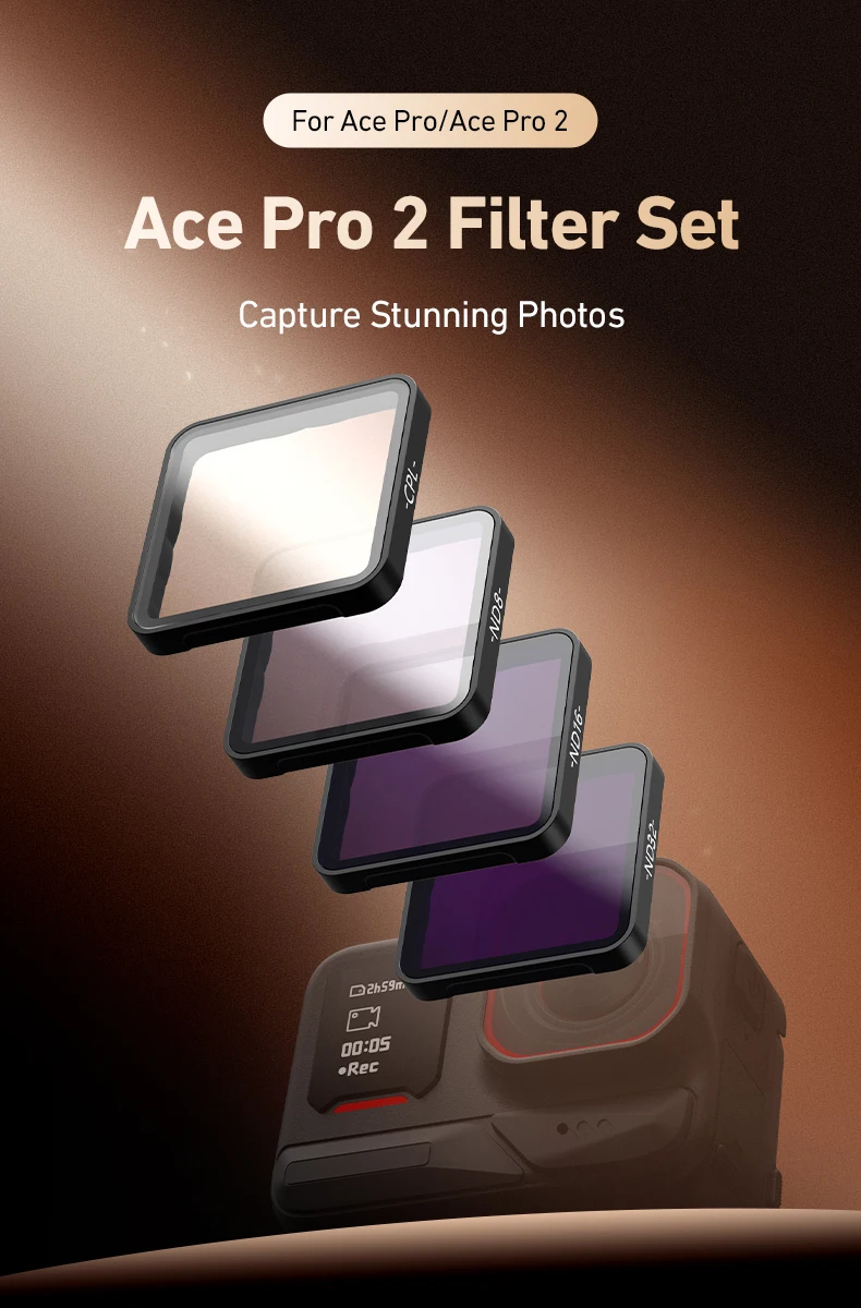 CPL ND8 ND16 ND32 Lens Filter Set Aluminium Alloy Frame for Insta 360 Ace pro 2