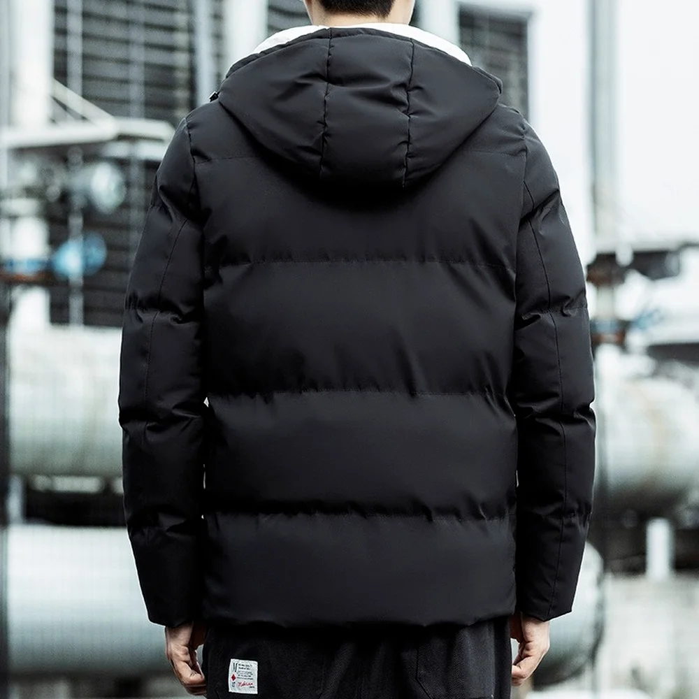 Parka Jacket Men With Hood Thicken Jacket Autumn Winter Jacket Puffer Men Warm Coat Fashion Clothing Cold Weather Coats Male