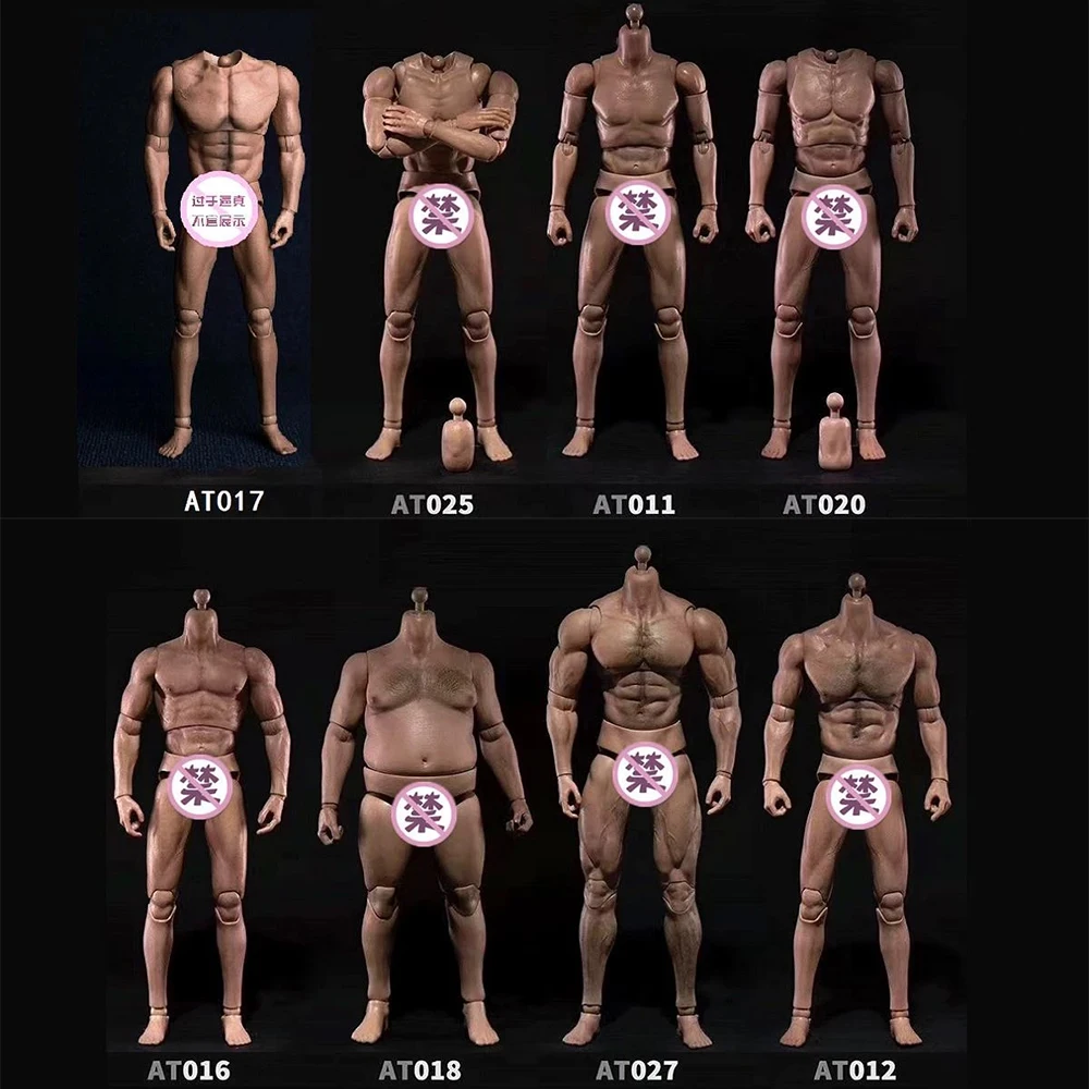 

WorldBox AT012 AT011 AT032 AT027 AT017 1/6 Male Muscle Body Durable Doll Toys for 1/6 Soldier Head Sculpt Model In stock