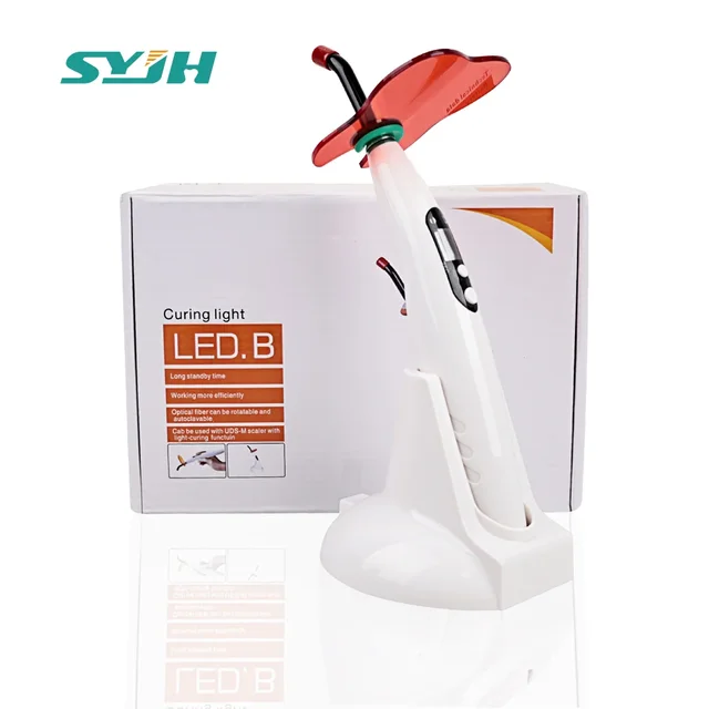 Dental Wireless Curing Light Dentist Cordless LED B Lamp Output Intensity 1200-1500mw/cm² Dentistry Photocuring Lamp Instrument