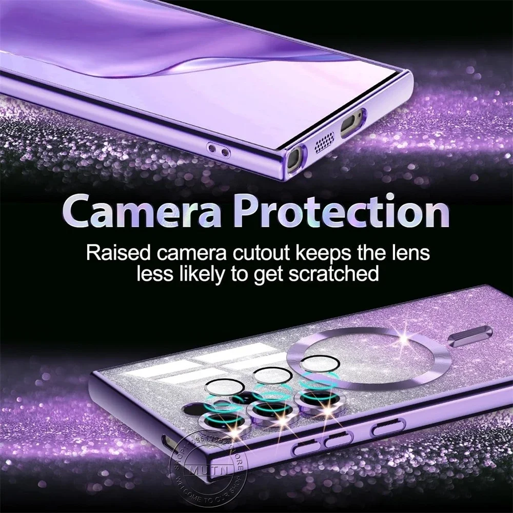 Plating Glitter Wireless Bling Cover