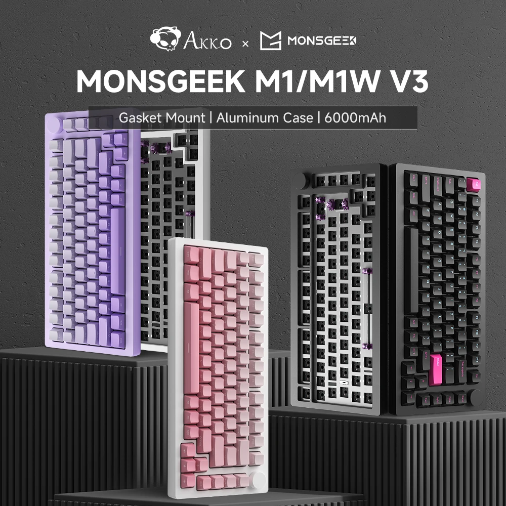 Monsgeek M1W ベアボーン　各種オマケ付き AKKO X MonsGeek M1/M1W V3 メカニカルゲーミングキーボード