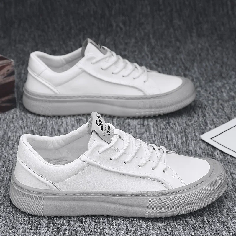 

Leather Men's Shoes Thick-soled Business Men Sneakers Antiskid Casual Shoes Fashion Men Oxford Shoes Outdoor Sports Sneakers