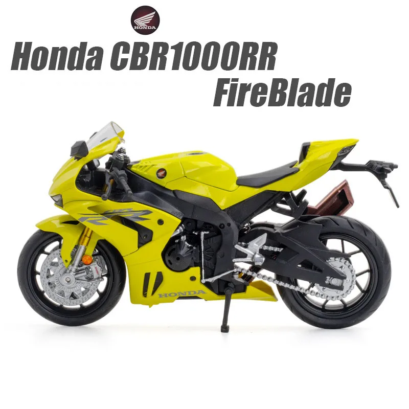 1:12 Scale Alloy Diecast Motorcycle Toy - Miniature Model with Steering Wheel, Perfect