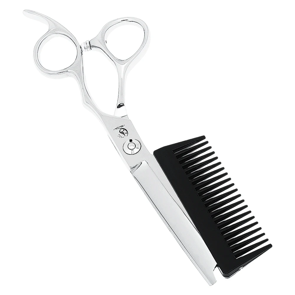 전문 미용 가위 일본산 스틸 6인치 2 in 1 헤어 가위 빗 포함 이발사 헤어 커팅 가위 A0196A
