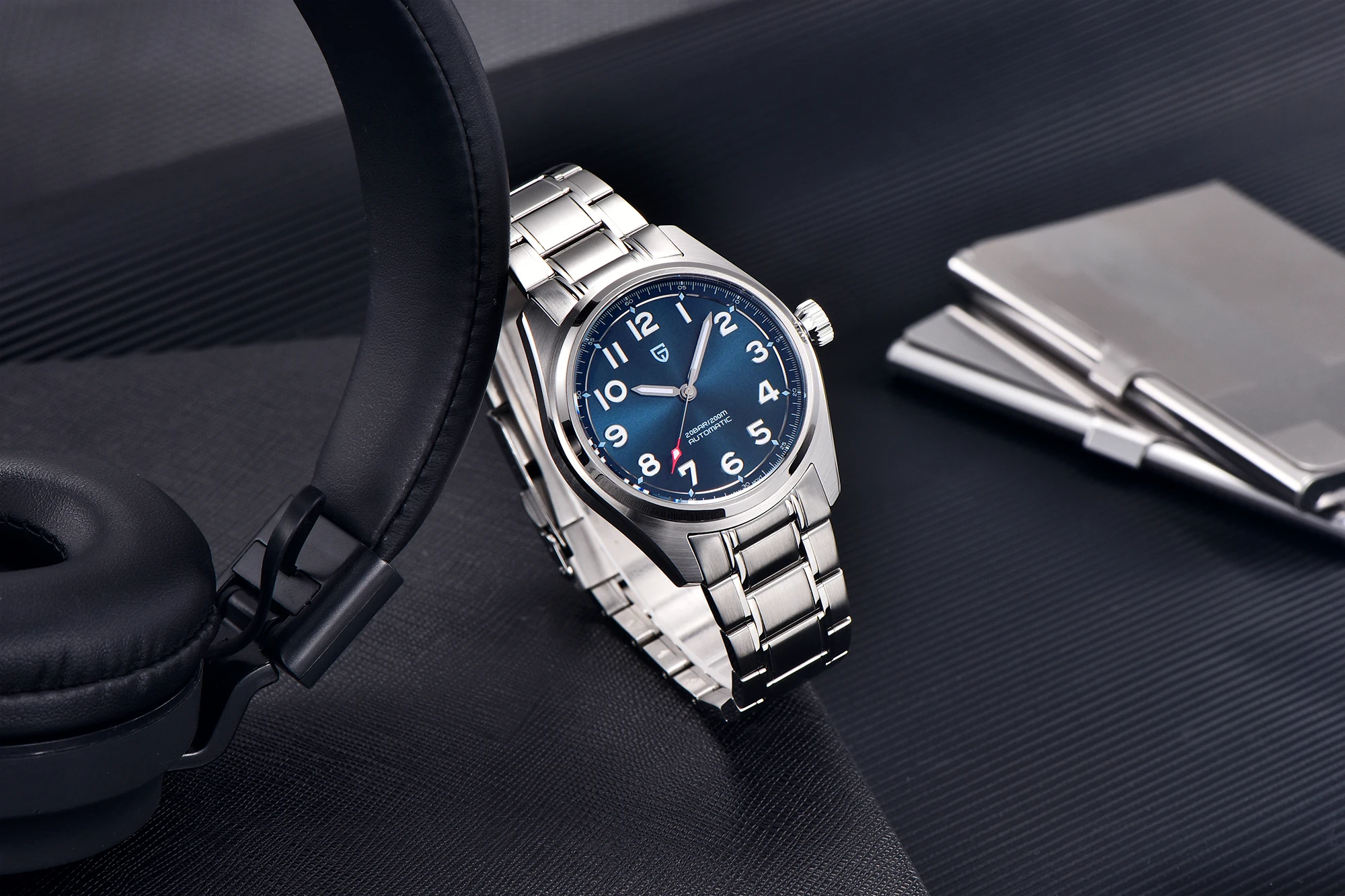 2023 New 38MM PAGANI Design Top Brand Men's Pilot Automatic Mechanical Watches Nh35A Sapphire waterproof 200m Relogio Masculino