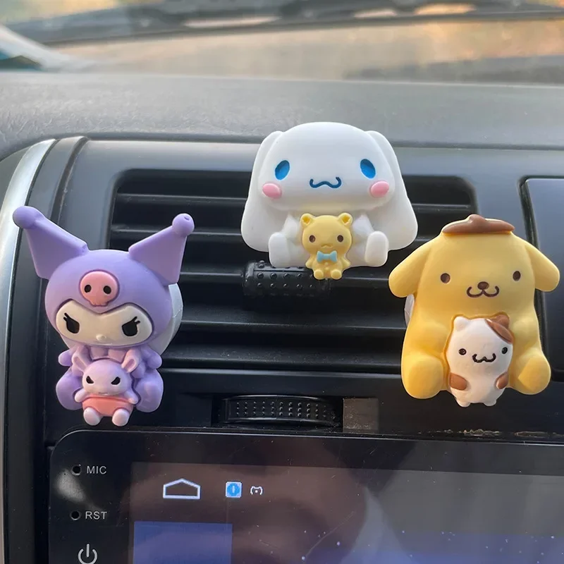 

Sanrio Kuromi Cinnamoroll автомобильный ароматизатор для выхода воздуха декоративная Милая Мелодия помапурин понравило кавайная Автомобильная Ароматерапия