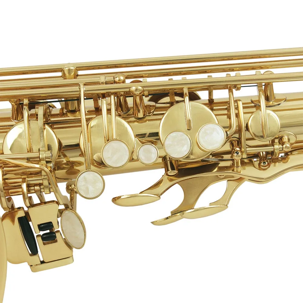 Pro Bb Tenor Sax - Gold Lacquered, Case & Accessories