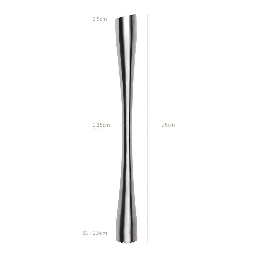 Stainless Steel Wine Mixing Stick Cocktail Muddler Shaker Crushing Hammer DIY Drink Fruit Muddler Crushed Ice Barware Tools