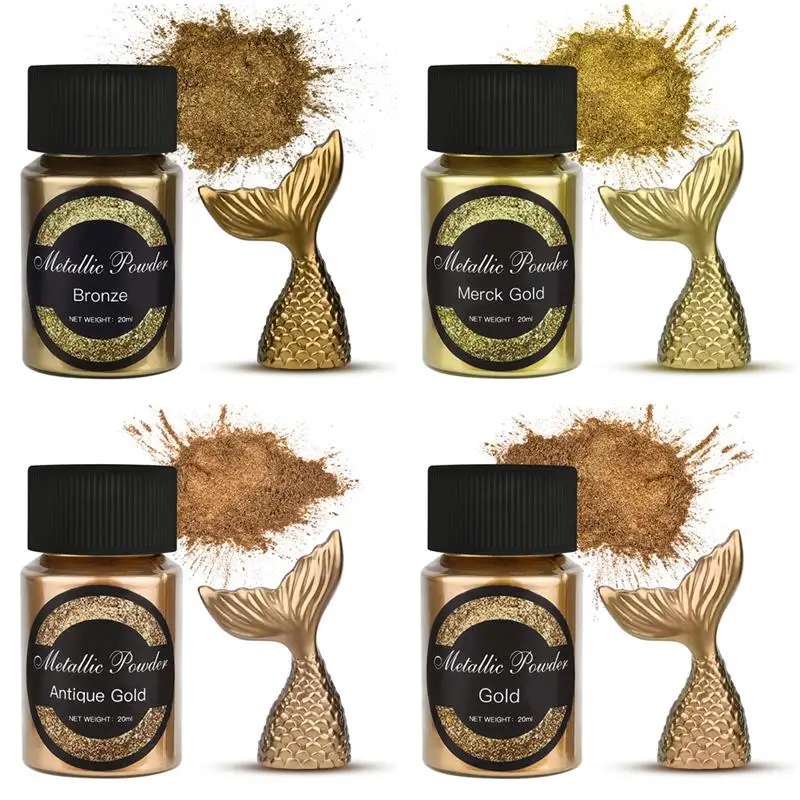 20 Ml Shimmer Metallic Gold Silver Color Pigment