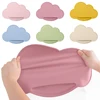 1pc Silicone Cloud Shape Baby Placemat Portable Placemat For Feeding Dishes Plate Kids Non-slip Plate Mat Children's Tableware 6