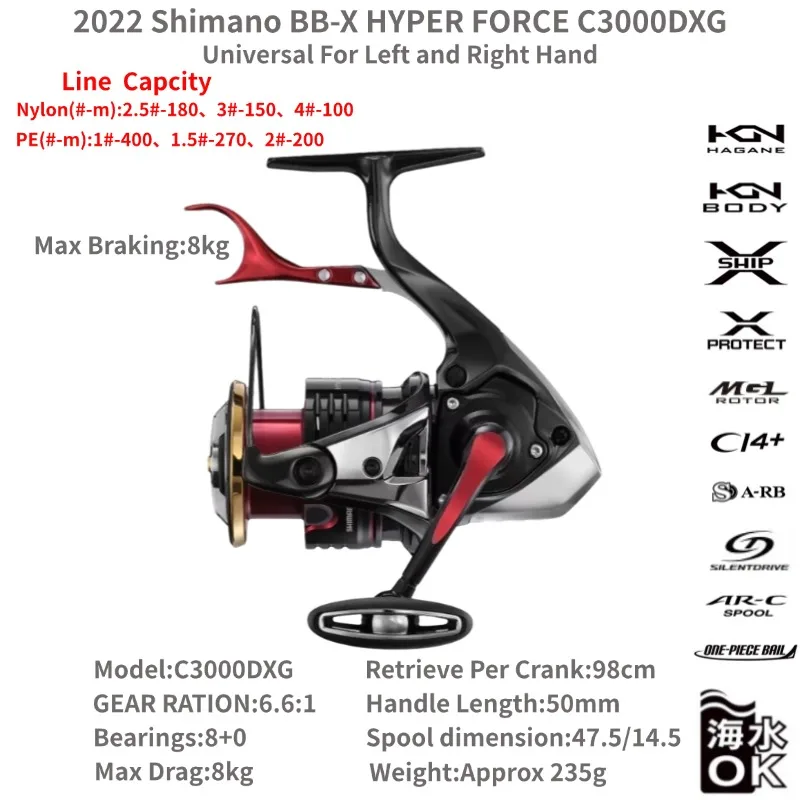 SHIMANO BB-X HYPER FORCE 2500DXG S 17BB-X HYPER FORCE