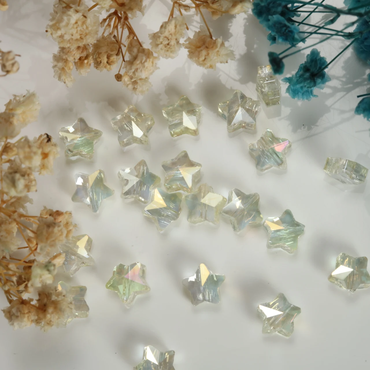 Sparkling Star Glass Beads