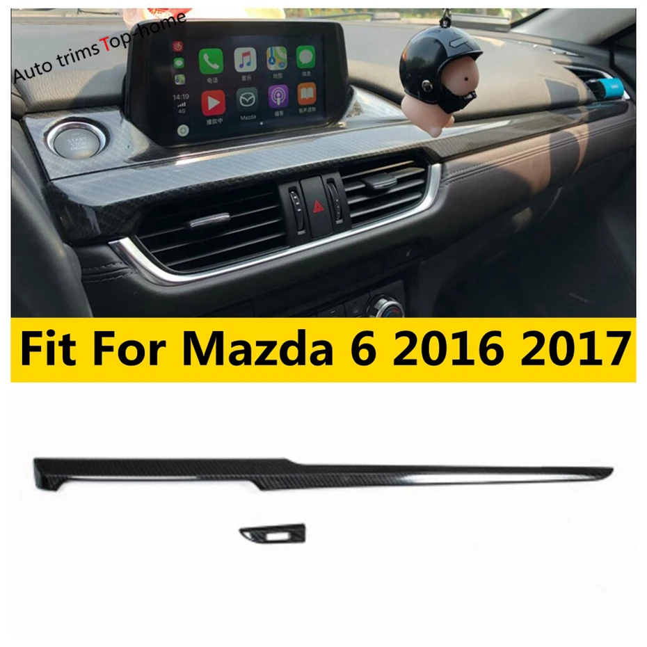 Интерьер из АБС-углеволокна для Mazda 6 Sedan &amp Wagon 2016 2017 Центральная панель