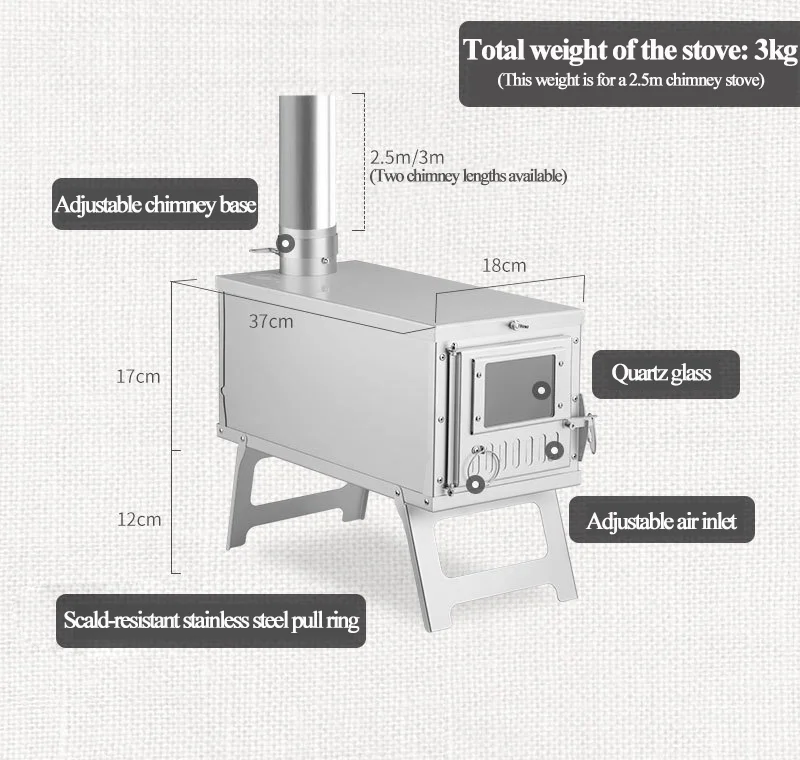 Epic Foldable Stainless Steel Camping Stove For Fast Meals