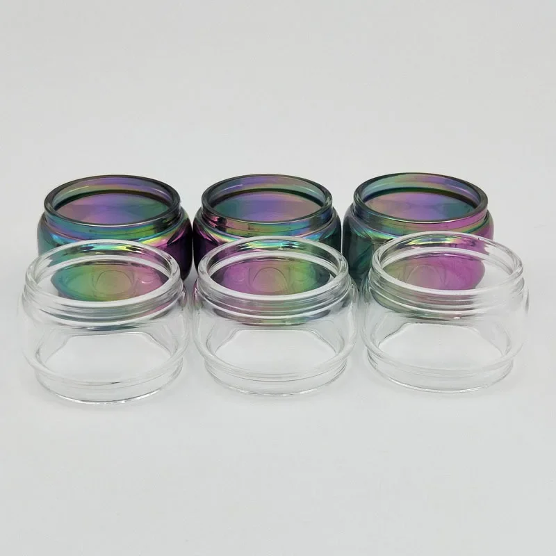 5pcs/lot Rainbow Tfv16 9ml Kit Glass Extended Tube Fat Boy Convex Replacement Bulb Bubble Tubes