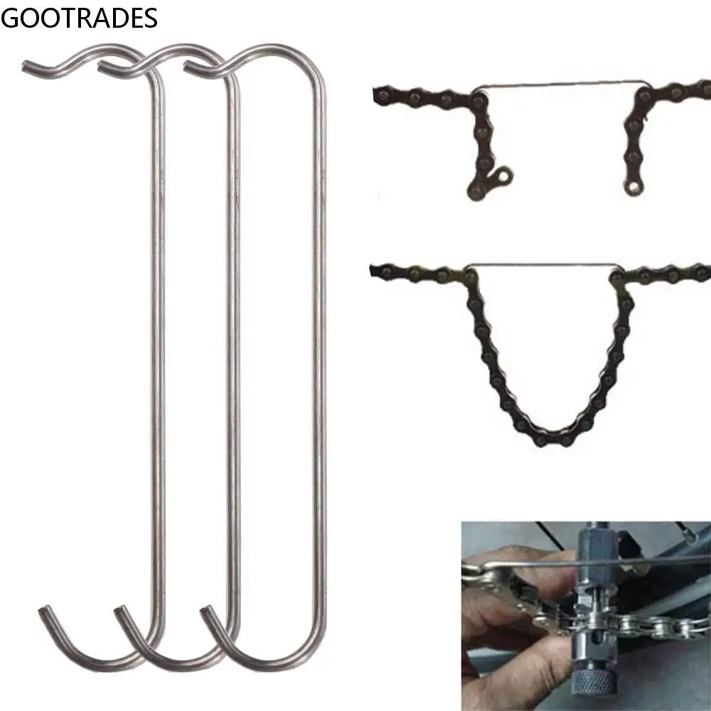 

For Bike Stainless Steel Bike Chain Tool Bicycle Chain Hook Aid Accessories Connecting Accessories Bike Repair Tool