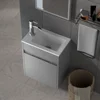 Small Bathroom Vanity Wall Mounted,Small Bathroom Vanity with Ceramic Sink,Bathroom Vanity and Sink Combo 3