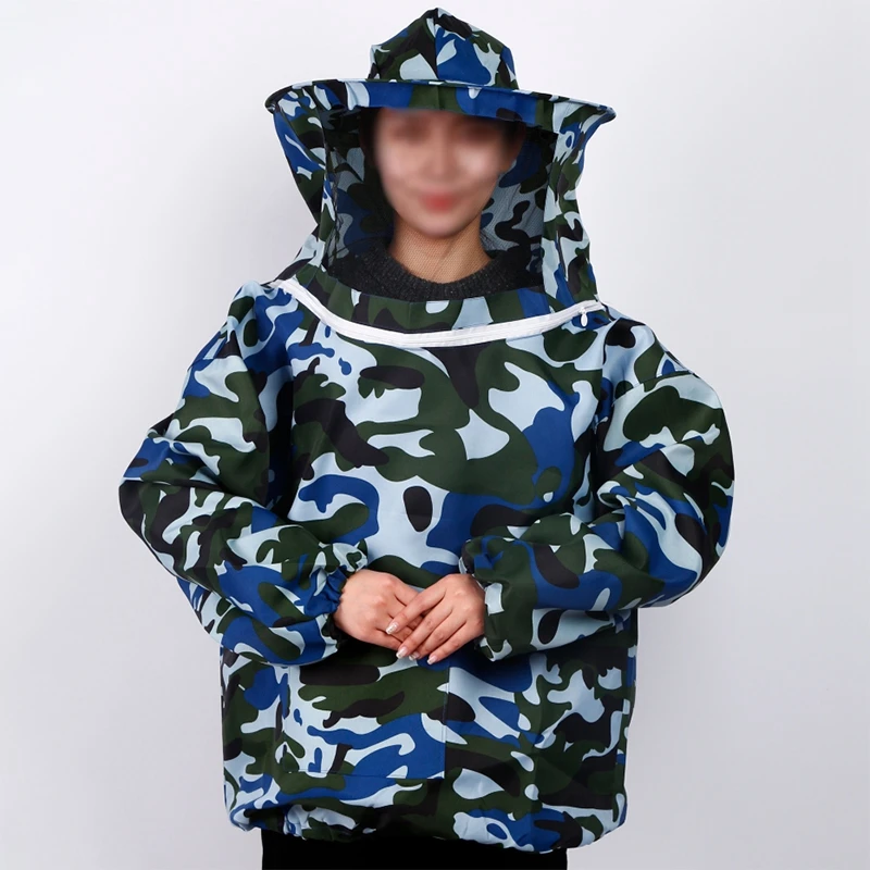 Beekeeping Clothing Half Jacket Beekeeping Suit Anti-sting Breathable Hooded Hat Protective Beekeeper Special Tools